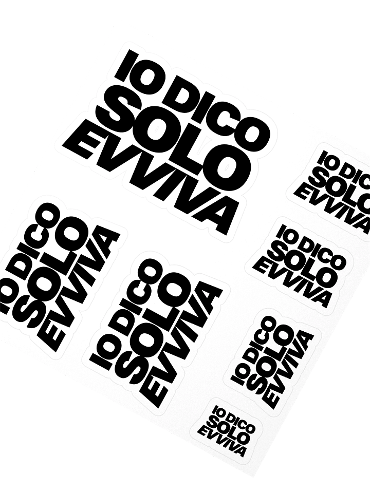 Sticker grande io dico solo evviva product image (2)