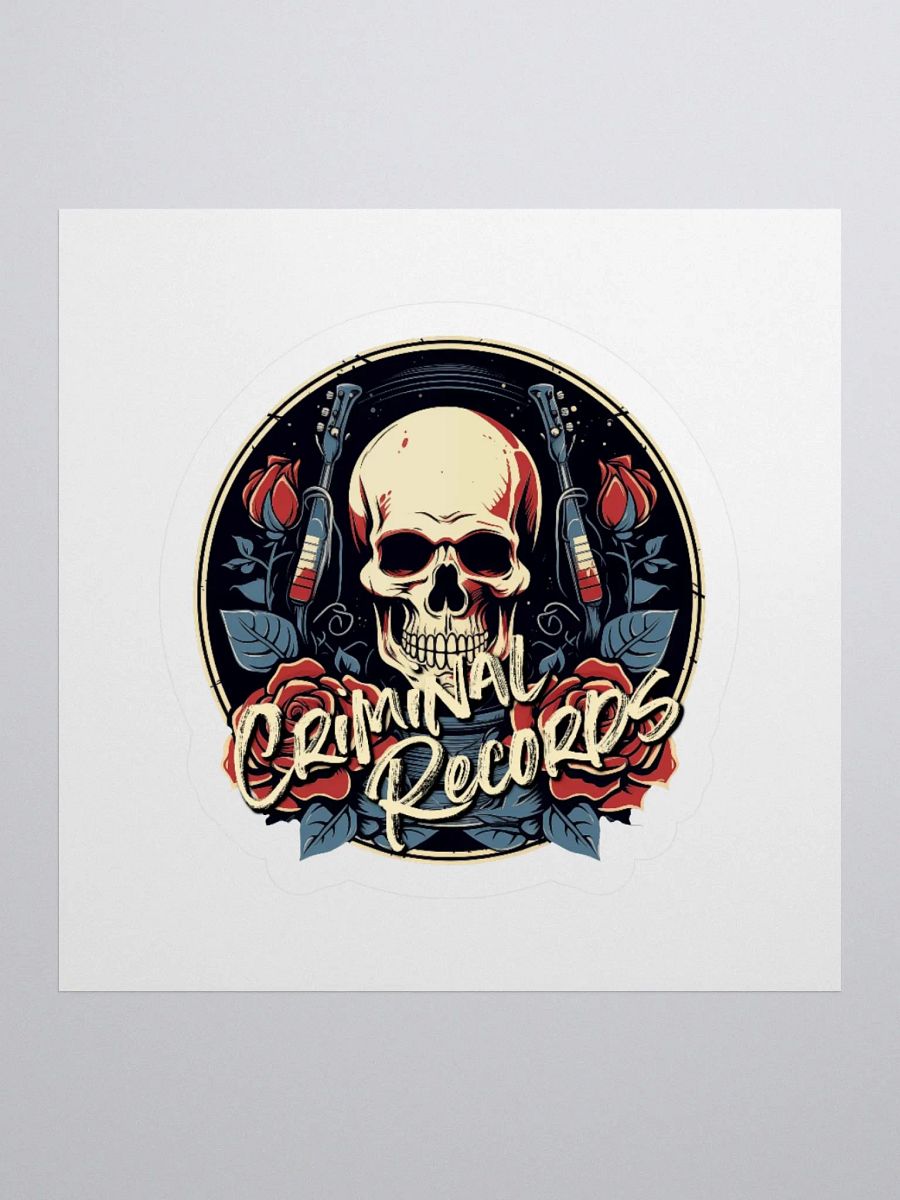 Criminal Records Kiss Cut Sticker product image (1)