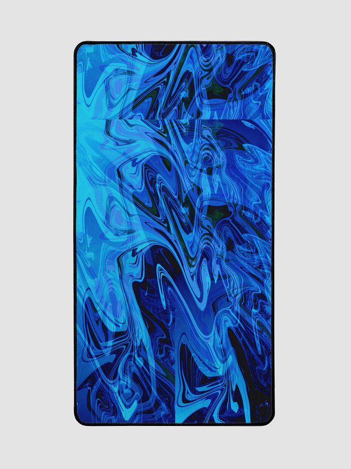Shades of Blue Swirl Pattern Desktop Mat product image (2)