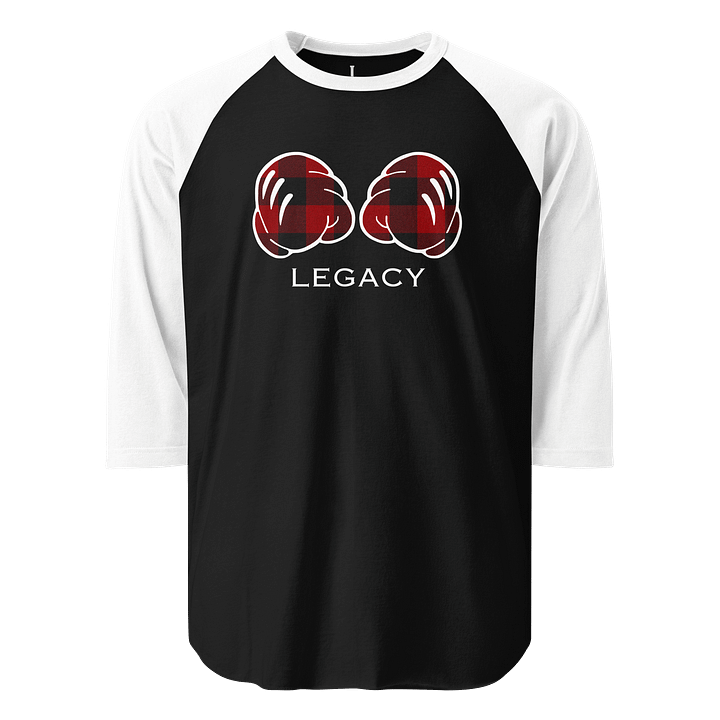 Buffalo Plaid Puncher Raglan | Black/White product image (1)