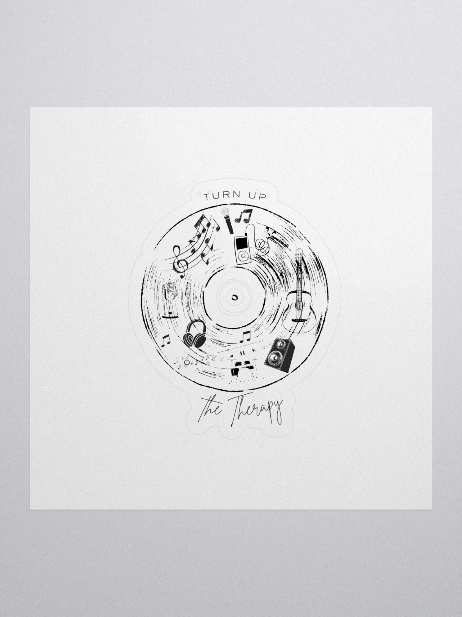 Turn Up the Therapy Sticker product image (1)