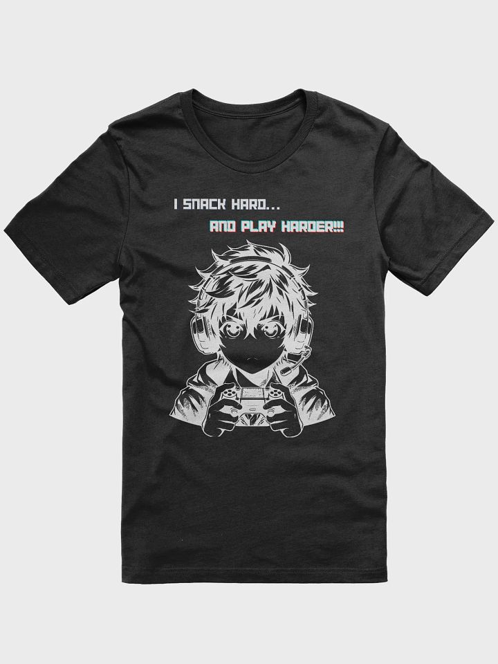 Snack Hard, Play Harder Cartoon T-Shirt product image (1)