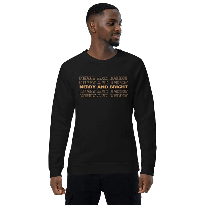 Golden Glitter Merry and Bright Sweatshirt product image (2)