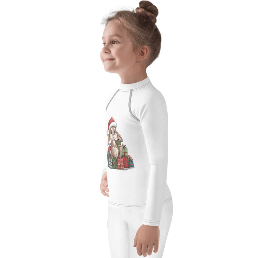 Santa Bunny Kids Rash Guard product image (4)