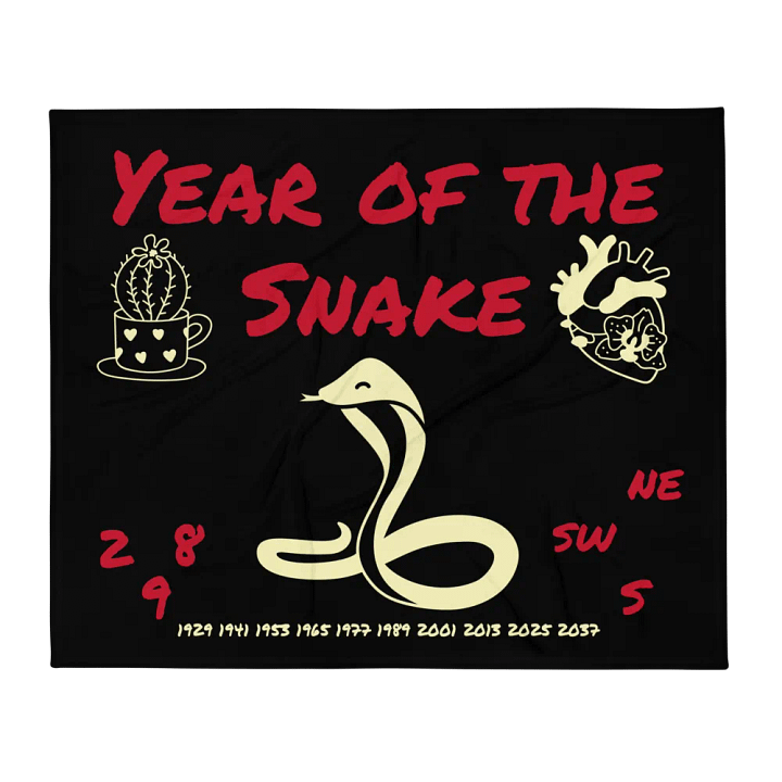 Year of the Snake Throw Blanket product image (2)