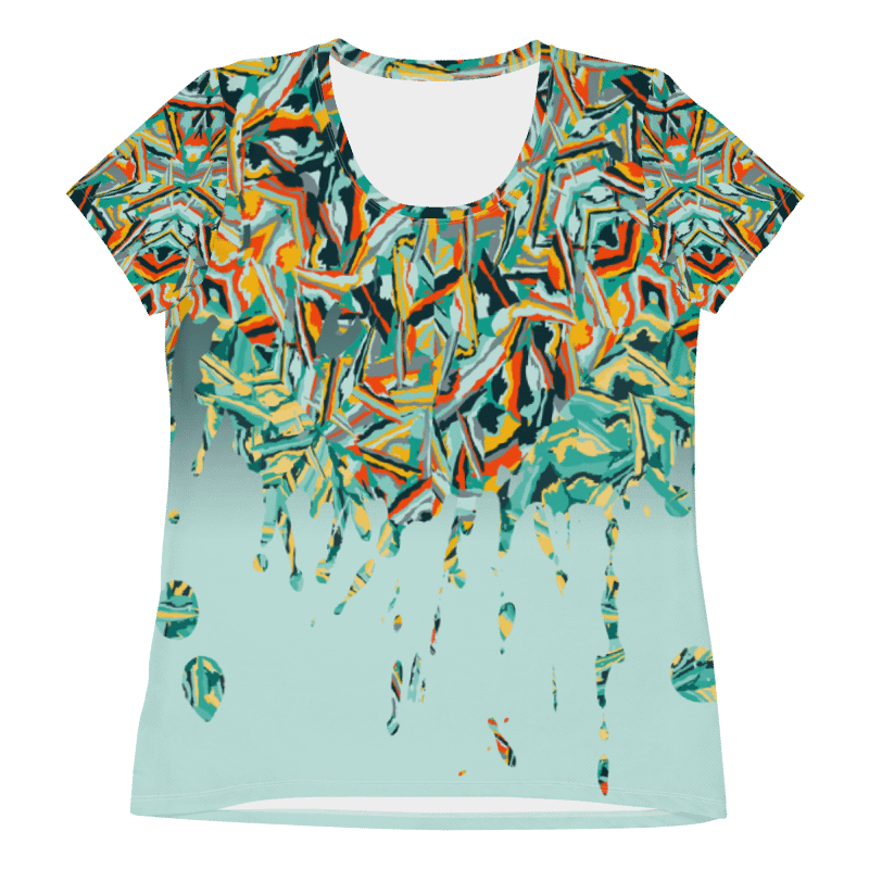 Colorful Destruction | Women's Athletic T-Shirt product image (5)