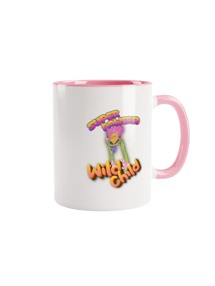 Super Powered Wild Child Ceramic Mug with Color Inside product image (4)