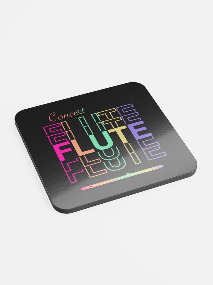 Symmetrical Flute Graphic Coaster - Concert Flute product image (2)