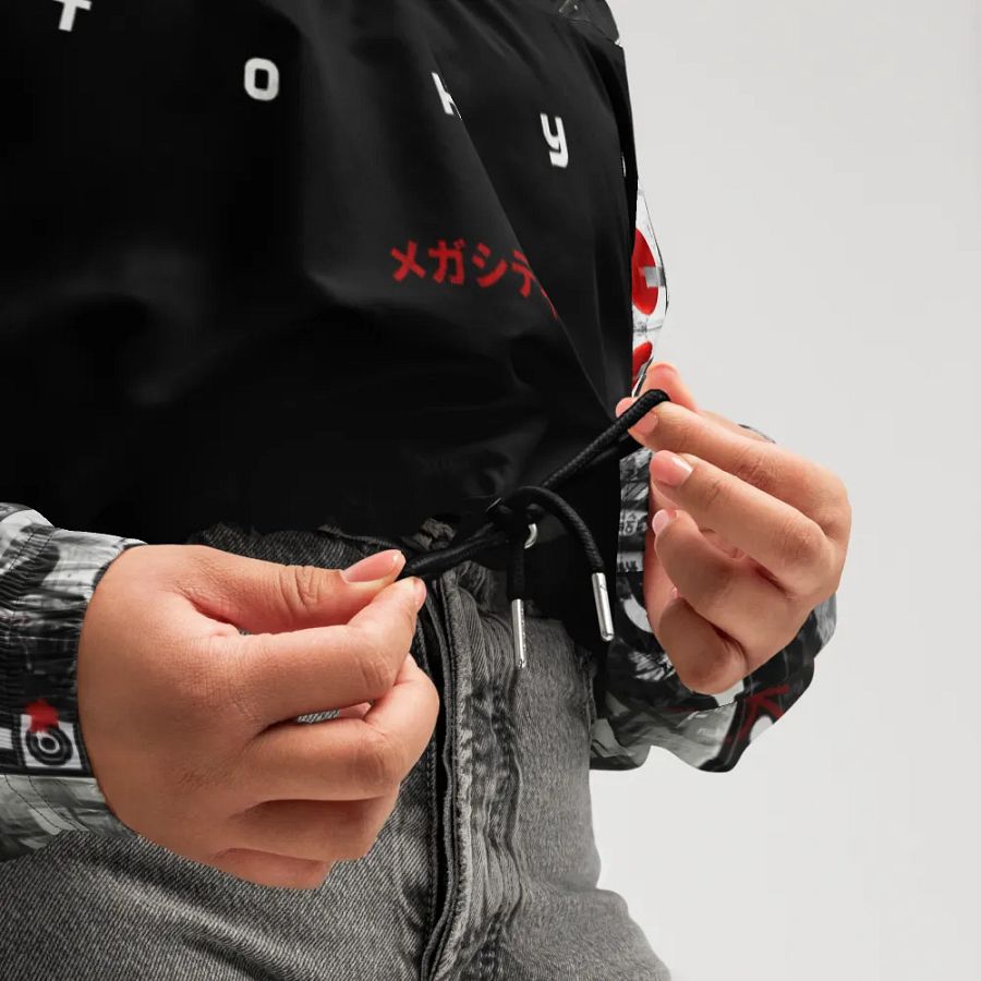 Tokyo Mega City Crop Hoodie Windbreaker product image (9)