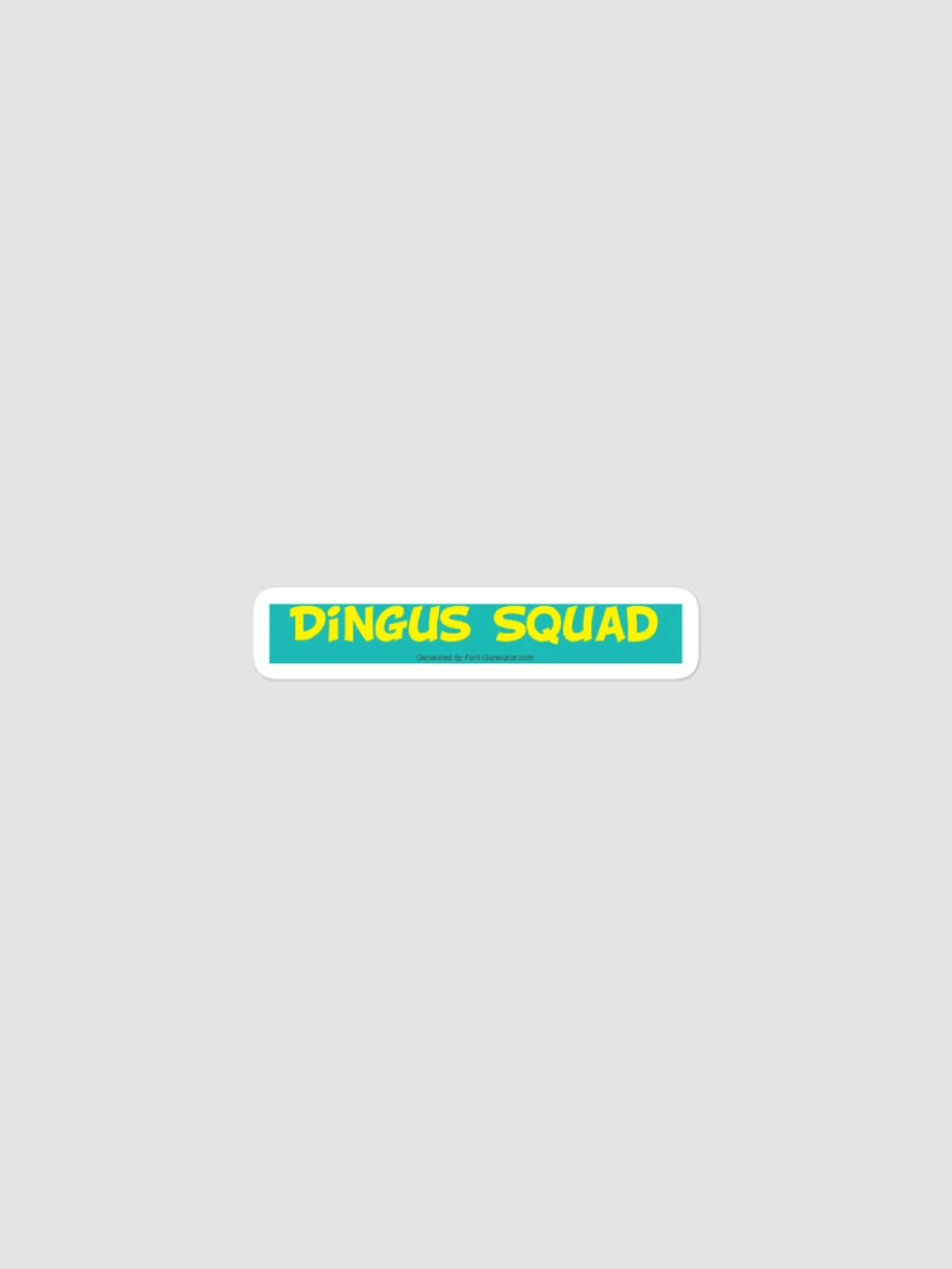 DIngus Squad Teal and Yellow Sticker product image (1)