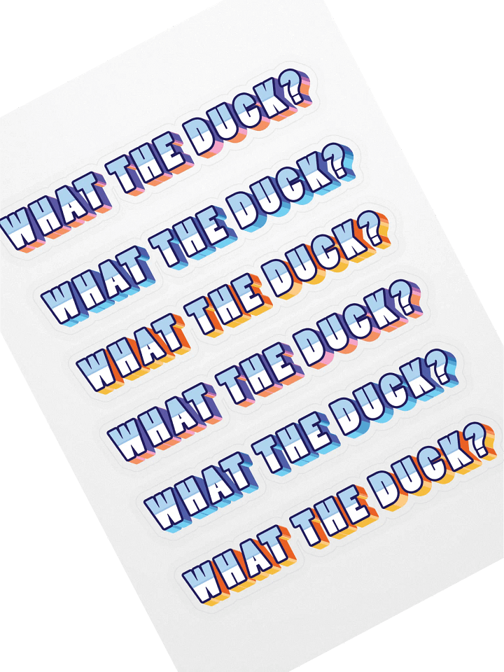 What The Duck?! Stickers product image (1)