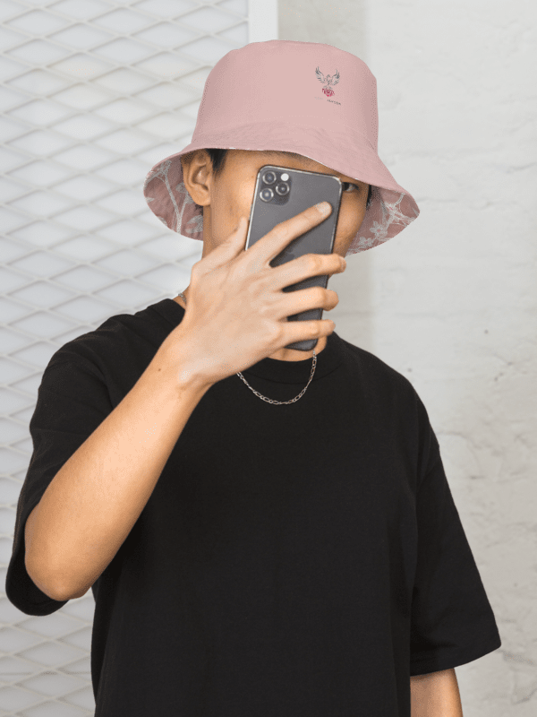 Pink & White Reversible Bucket Hat product image (2)