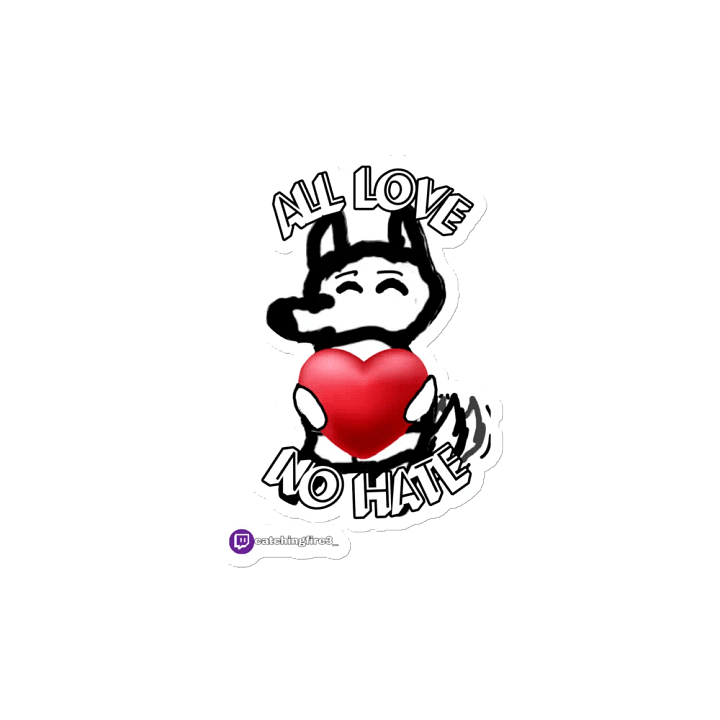 All Love No Hate Magnet product image (2)