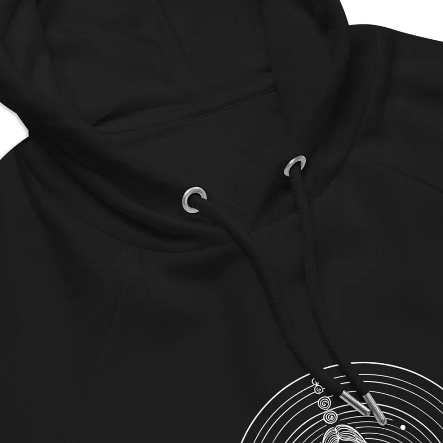 [Meditation 2 - White] - Unisex Eco Raglan Hoodie product image (10)
