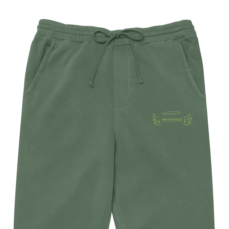 ANGELIC (green) pigment dyed sweatpants product image (2)