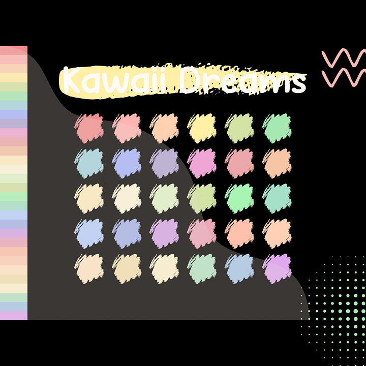 Kawaii Dreams Procreate Color Palette with HEX Codes ★ DIGITAL ★ product image (2)