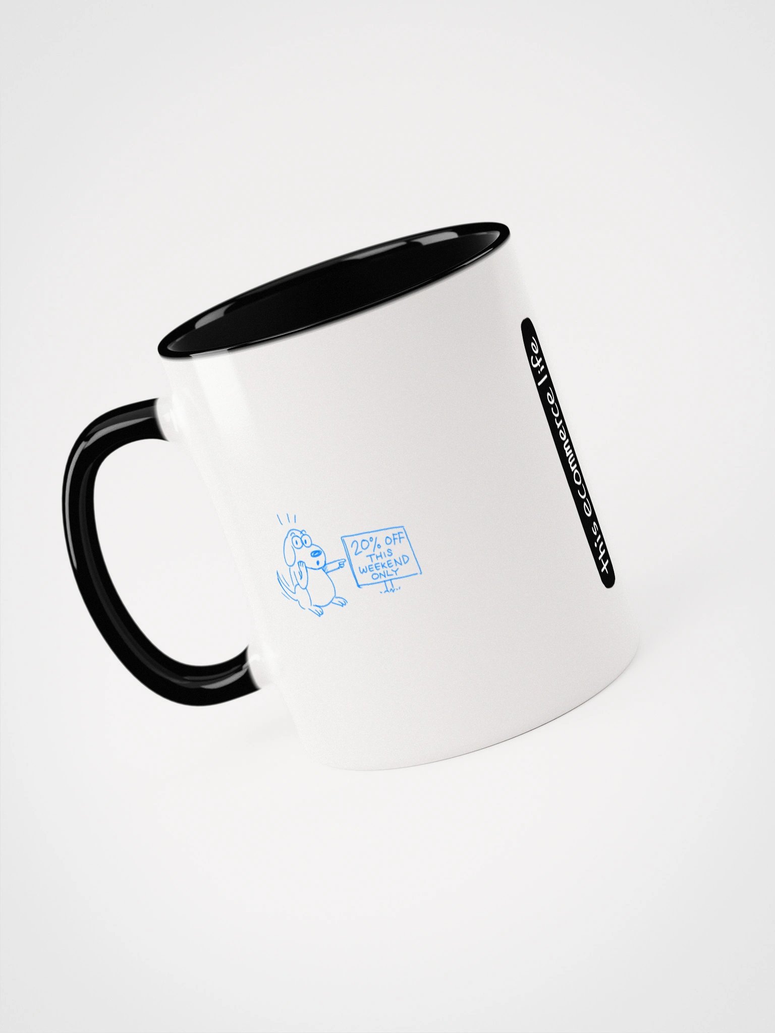 "Beware of dog" mug product image (6)