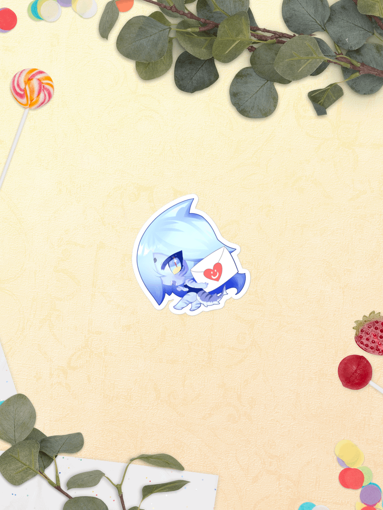 Heart Letter Sharky Sticker product image (14)