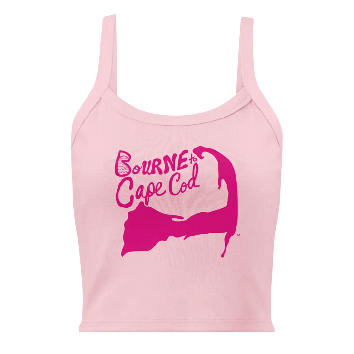 BOURNE to Cape Cod™ | Women’s Micro-Rib Tank | Coastal Cool with a Flattering Fit | Vibrant Pink Logo product image (17)