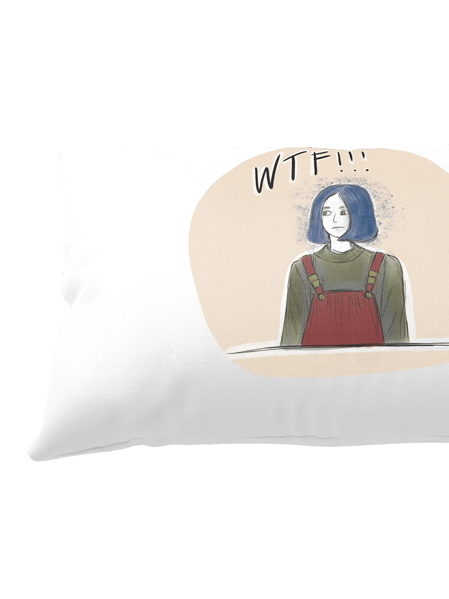Surprised Blue Hair All-Over Print Pillow product image (3)