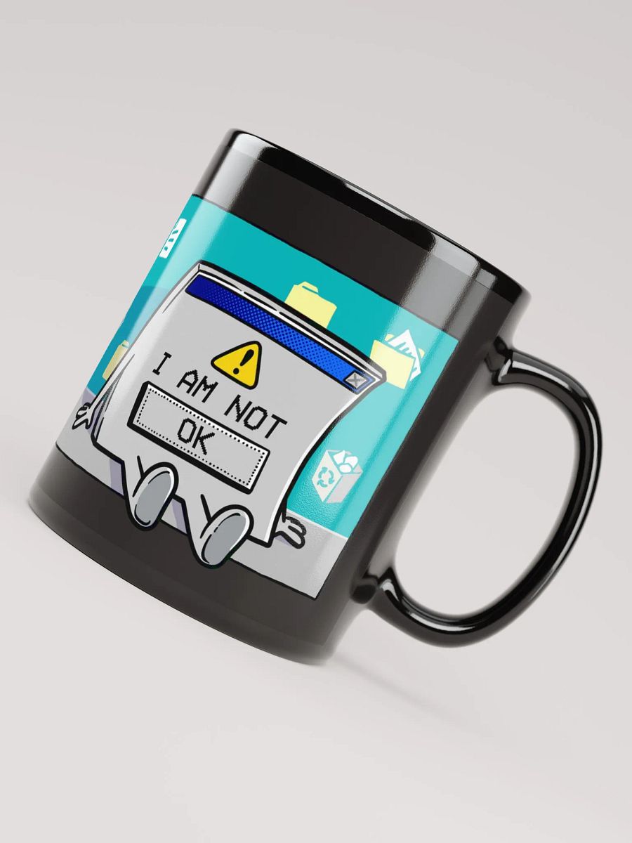 I AM NOT [OK] Mug (Black) product image (8)