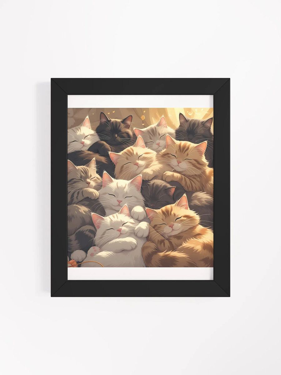 Cozy Cats Cuddle Framed Poster product image (44)