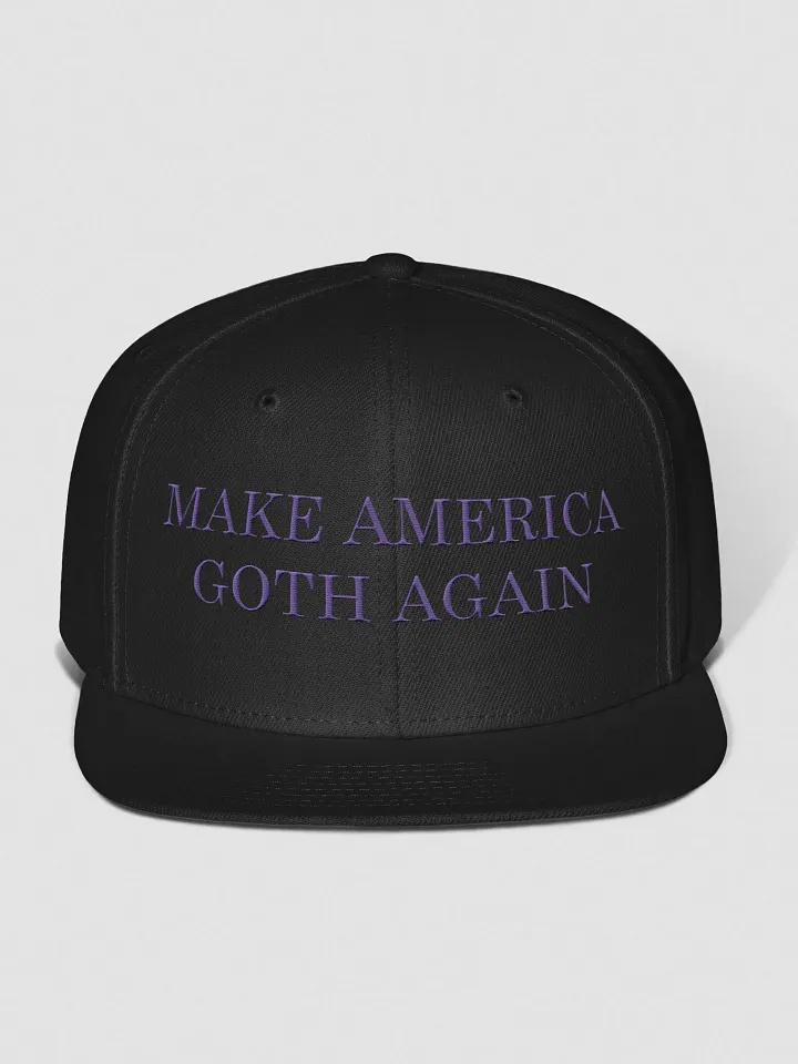 Make America Goth Again Embroidered Snapback - Purple product image (1)