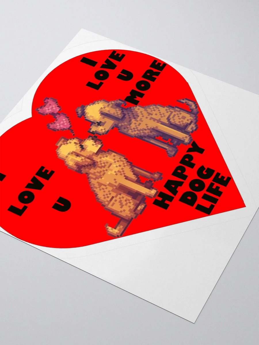 Pixel Love Dogs Kiss Cut Stickers product image (8)