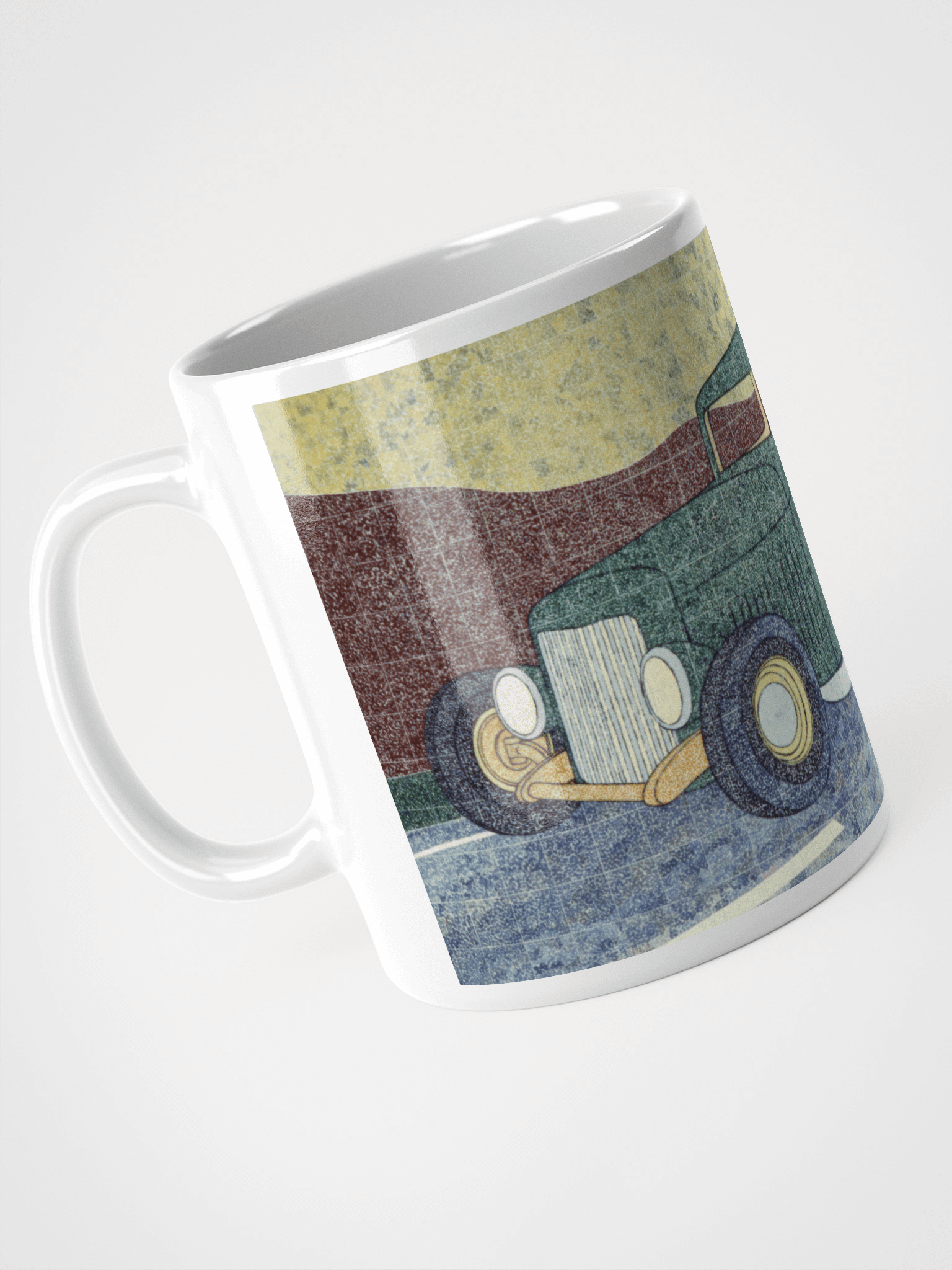 Green Hotrod (2002) on White Glossy Mug product image (4)
