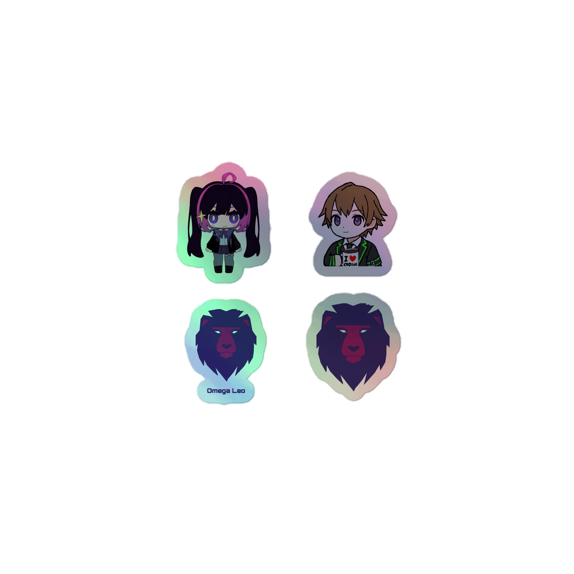 Holographic Stream Sticker Pack product image (1)