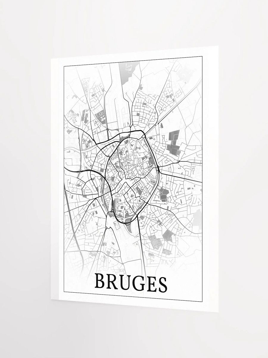 Bruges, Belgium, city map print product image (9)