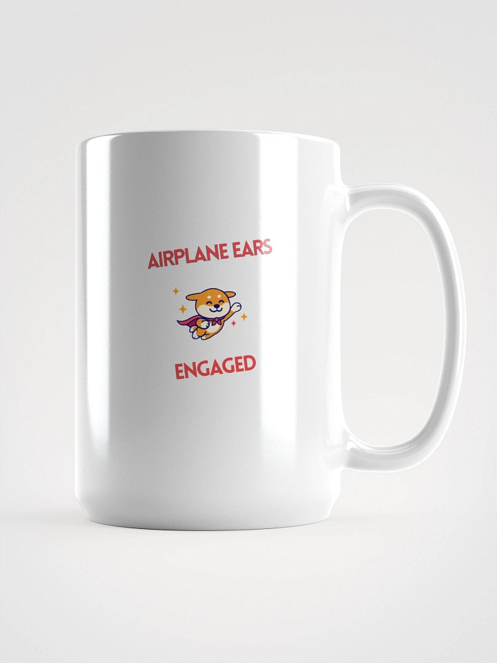 Airplane Ears Engaged White Glossy Mug product image (1)