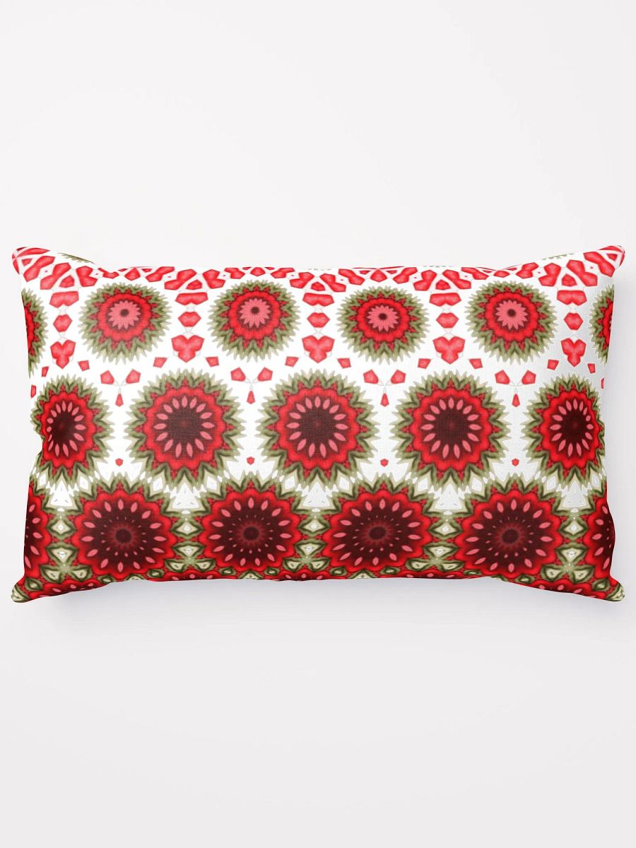 Red Green & White Daisy Pillow product image (5)