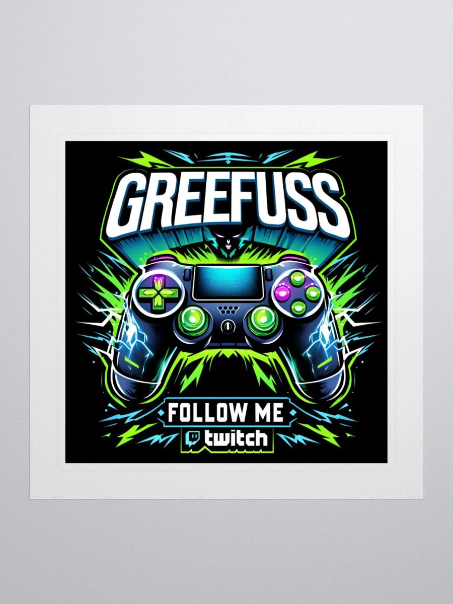 Electrifying Game Controller Kiss Cut Stickers product image (1)