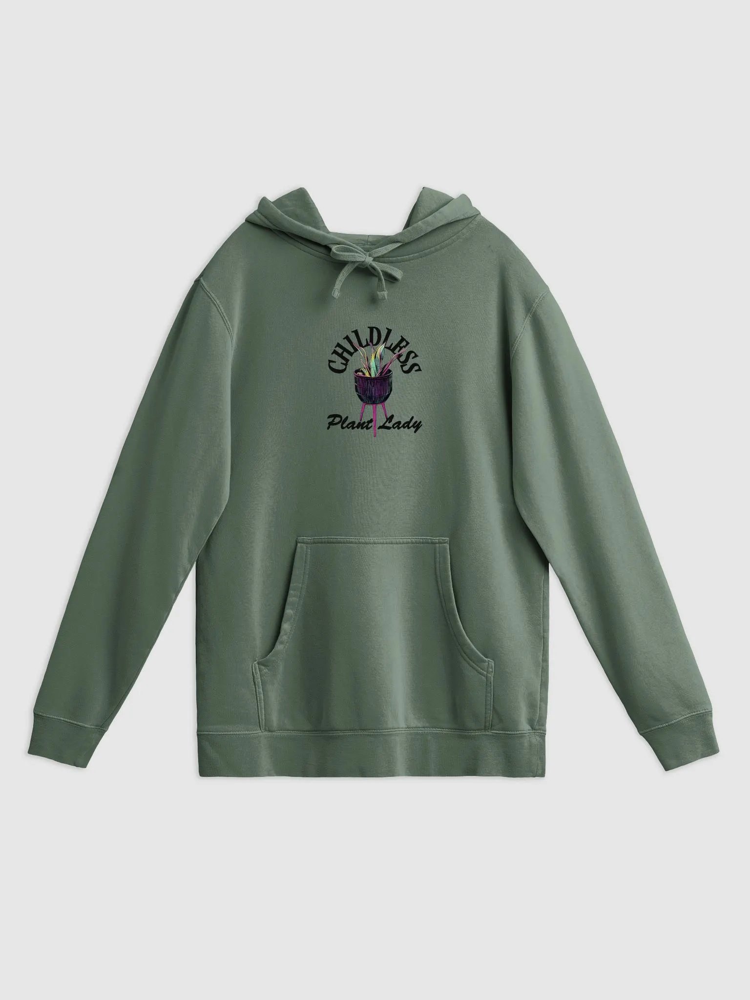 Childless Plant Lady Pigment-Dyed Hoodie product image (5)