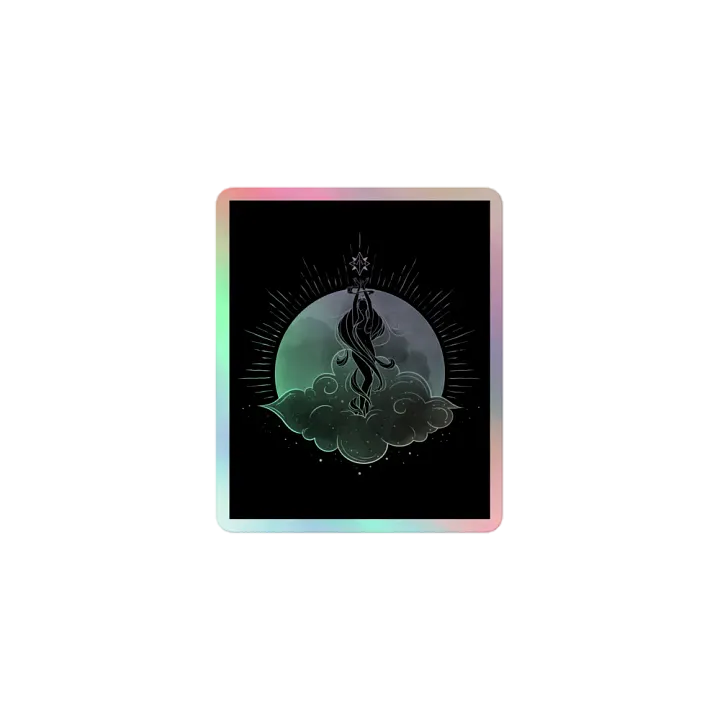 𝖆𝖗𝖎𝖆 holographic sticker product image (1)