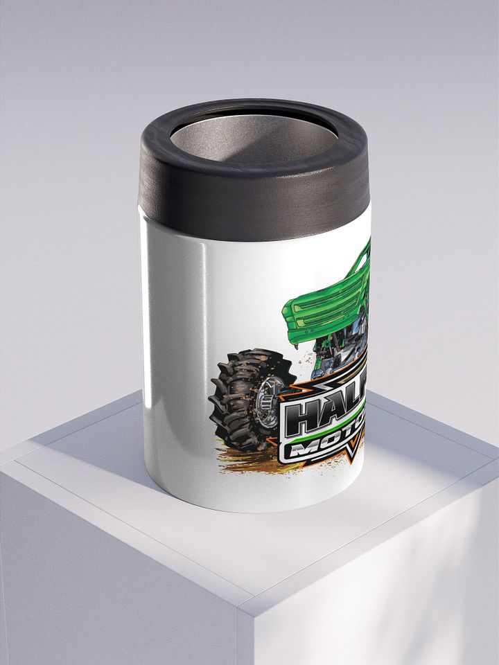 HALF ASSED MOTORSPORTS METAL KOOZIE product image (1)