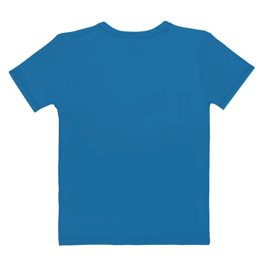 Plain Atlantic Blue True Summer Women's Crewneck Polyester Heavyweight Premium T-Shirt by Treasure Pie product image (9)