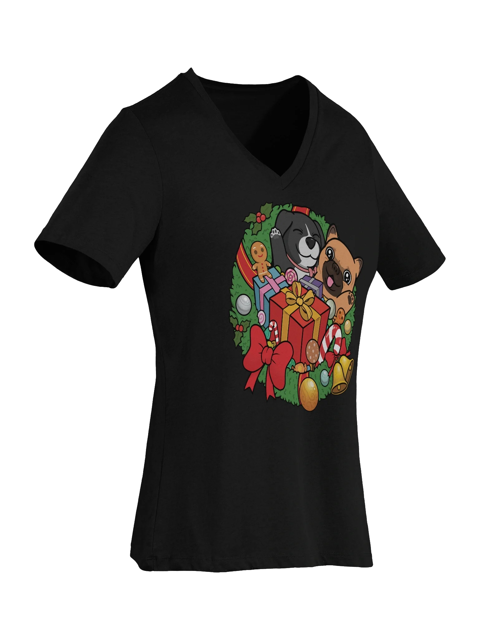 Sofi and Fen Holiday Ladies V-Neck product image (3)