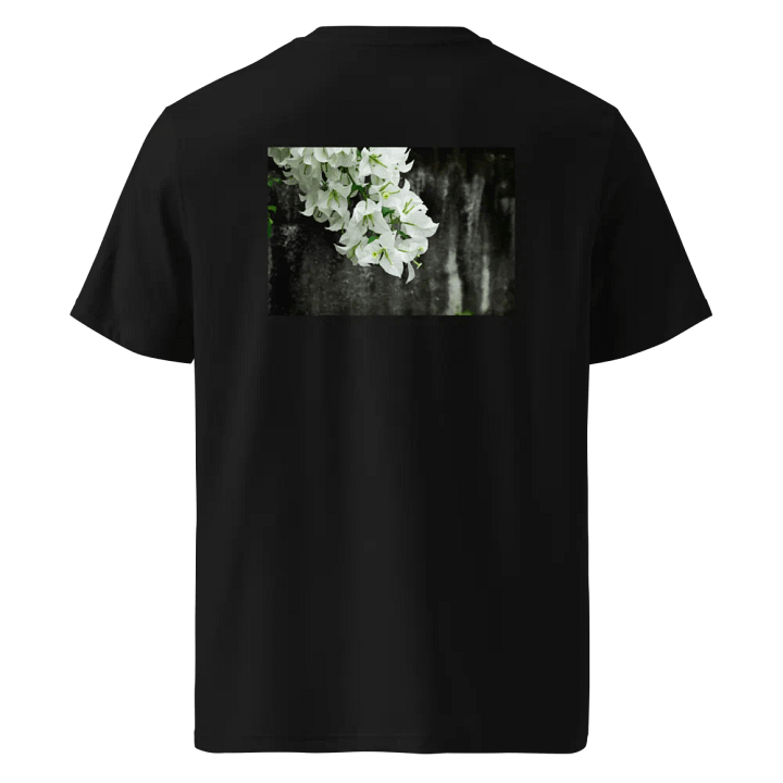 Bougainvillea flower print on the backside of the shirt product image (1)