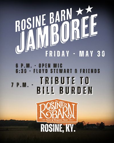 Join us this Friday night as we pay tribute to the late Bill Burden who passed away this past January. He was a stalwart memb...