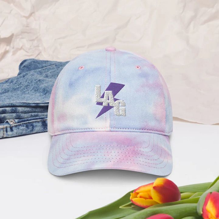LAG Embroidered Tie-Die Baseball Hat product image (1)