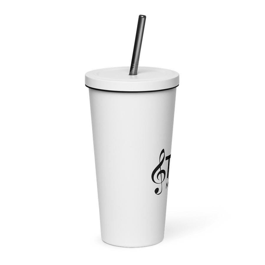 TDS Music Insulated Stainless Steel Tumbler with Straw - 20oz Music Themed product image (4)