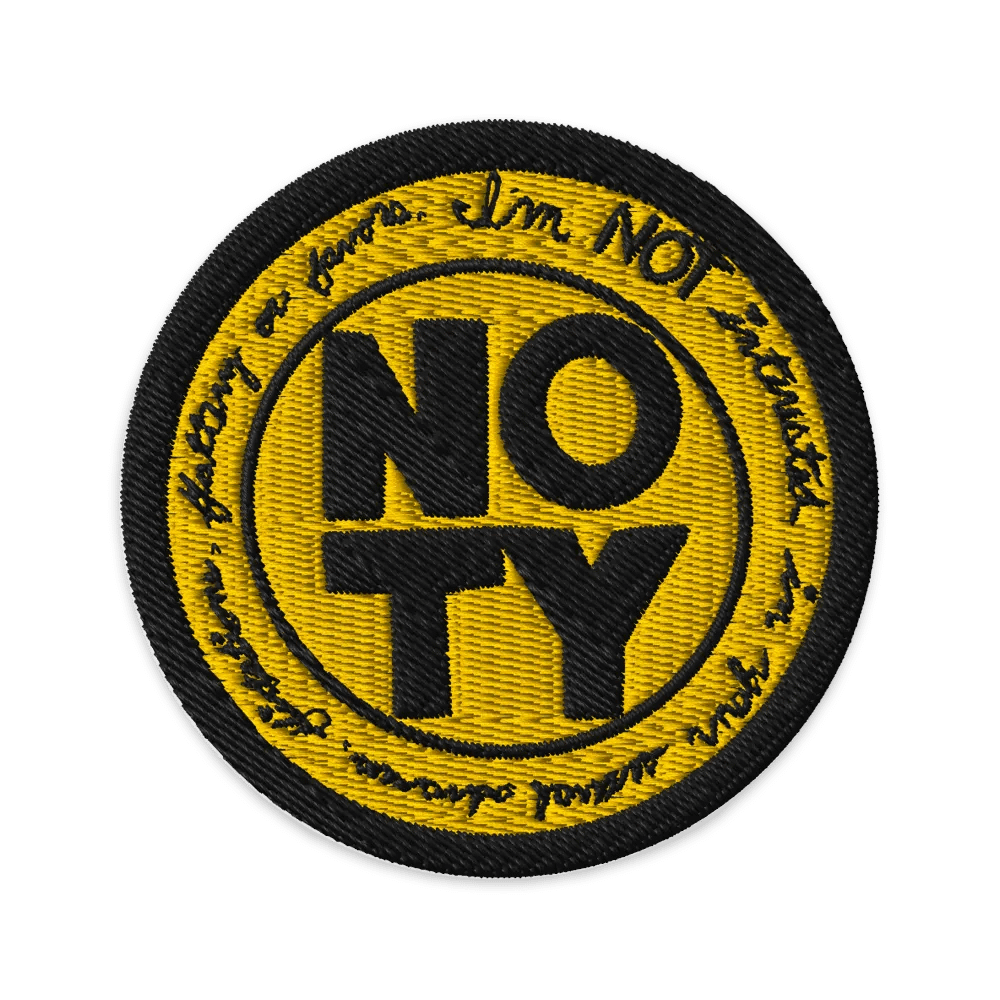 NO TY Embroidered Patch product image (1)