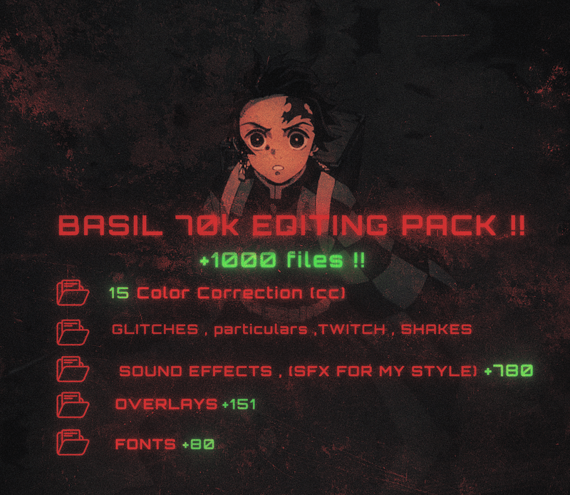 BASIL 70K FULL EDITING PACK