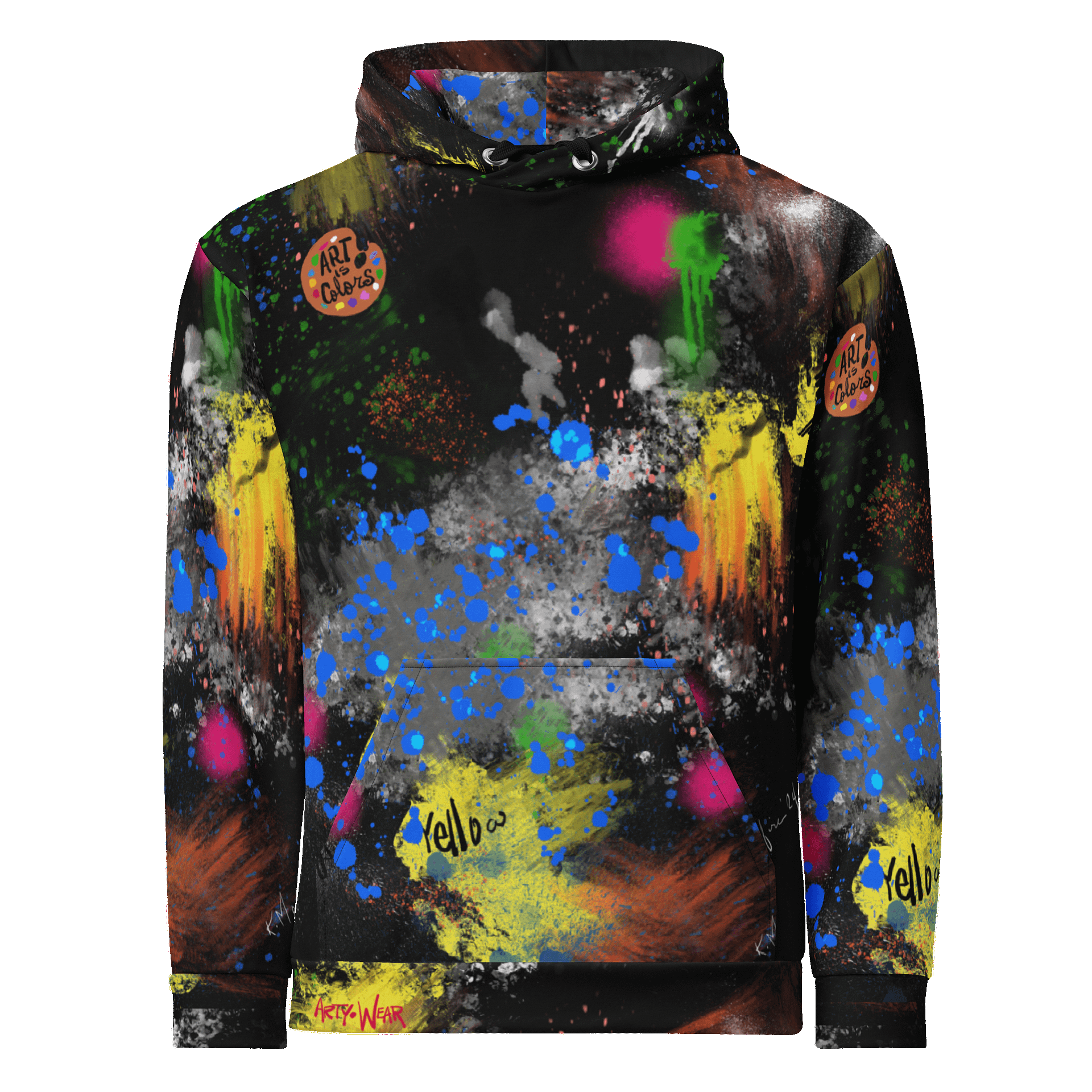 SplatterWear 'Color Splash' Unisex Art Hoodie product image (2)