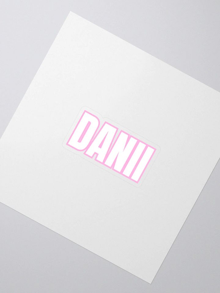 DANII WHITE PINK STICKER product image (7)
