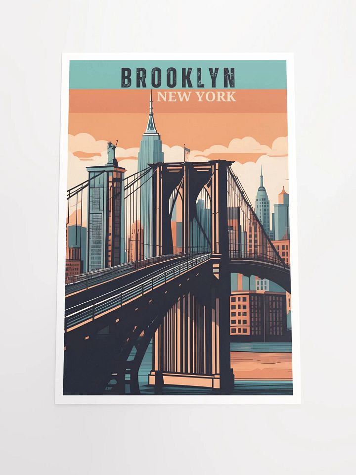 Retro Brooklyn Poster: A Journey Through NYC's Timeless Borough product image (1)