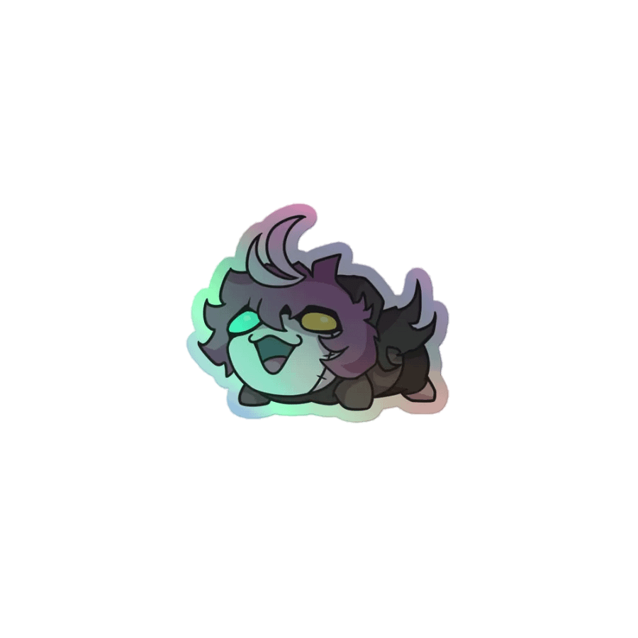 Nekri Frog Squeak Holographic Sticker product image (1)