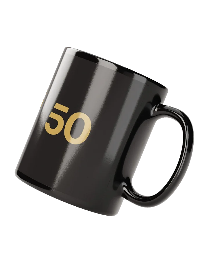 50 as FCK™ - Black Glossy Mug product image (4)